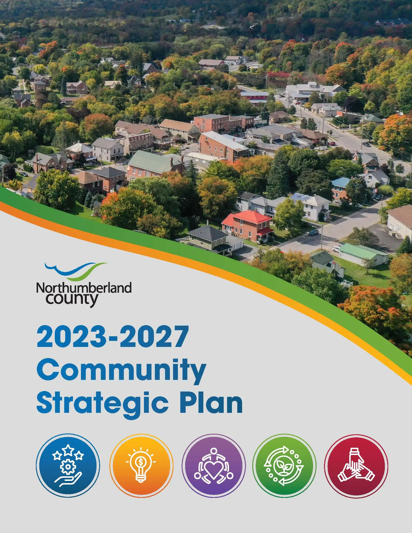 Cover page of 2023-2027 Community Strategic Plan