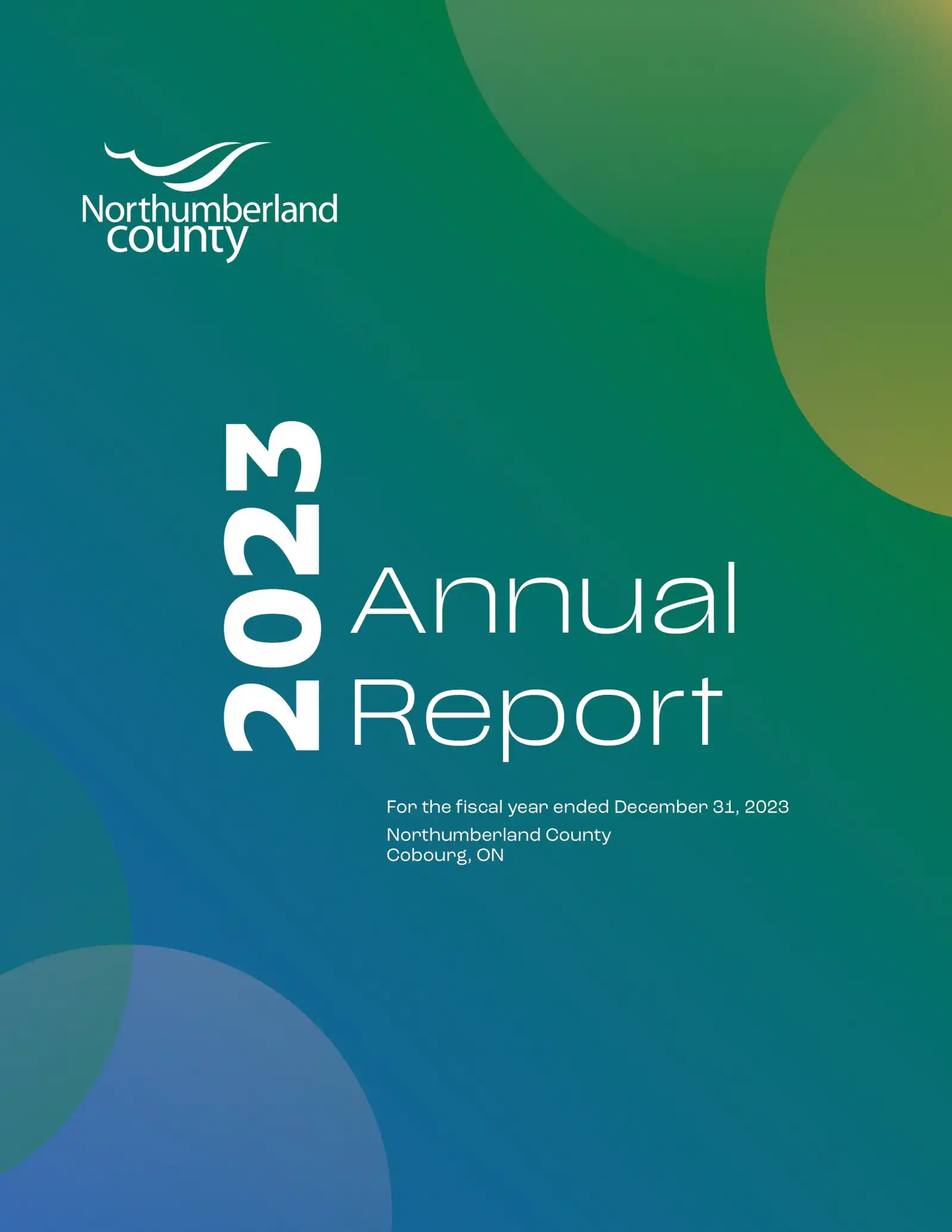 2023 Annual Report Cover