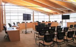 Empty meeting room