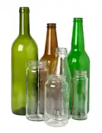 glass bottles and jars